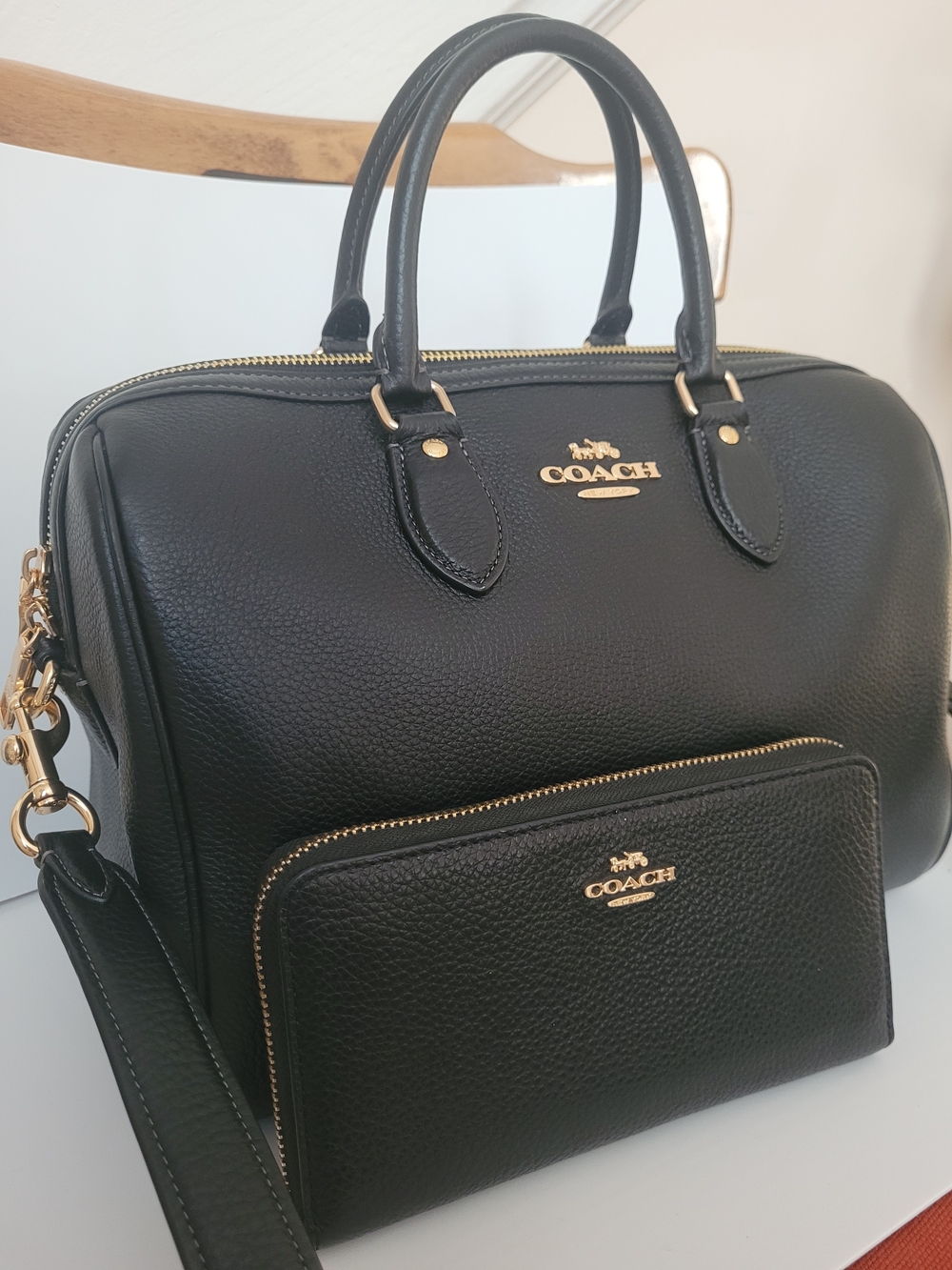 Coach Rowan Large Black with Wallet CV960